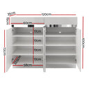 Artiss Shoe Rack Cabinet Storage Cupboard 24 Pairs - Lydia-4