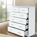 Artiss 6 Chest of Drawers - ANDES White-1