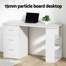 Artiss Computer Desk Drawer Shelf Cabinet White 120CM-6