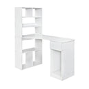 Artiss Computer Desk Bookshelf Drawer Cabinet White 120CM-1