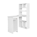 Artiss Computer Desk Bookshelf Drawer Cabinet White 120CM-3