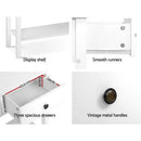Artiss Console Table 3 Drawers 100CM White Chole-7