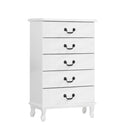 Artiss 5 Chest of Drawers - KUBI White-3