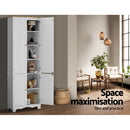 Artiss Buffet Sideboard 4 Doors - BERNE White-7