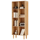 Artiss Bookshelf Bookcase 4 Tiers LEOR Pine-3