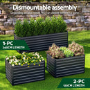 Green Fingers 2-in-1 Raised Garden Bed Kit, 240cm/120cm| 77cm Extra Deep Ergonomic Planter Box | Protect Your Back | Galvanised Steel Vegetable Flower Pot for Outdoor Garden | Includes Gloves & Pegs-4