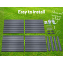 Green Fingers 2x Garden Bed 100x100x77cm Planter Box Raised Container Galvanised-5