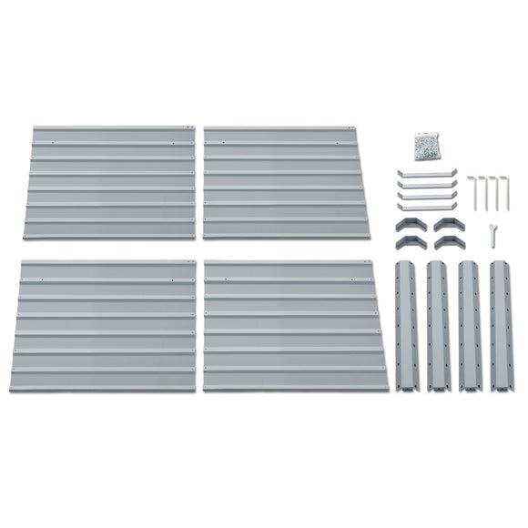 Green Fingers 2x Garden Bed 100x100x77cm Planter Box Raised Container Galvanised