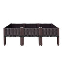 Green Fingers Garden Bed 120x40x36cm PP Planter Box Raised Container Growing Herb-3