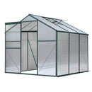 Green Fingers Greenhouse 1.9x1.9x1.83M Aluminium Polycarbonate Green House Garden Shed-1