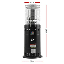 Devanti Outdoor Gas Patio Heater Black - 0