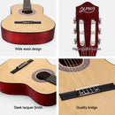 Alpha 39 Inch Classical Guitar Wooden Body Nylon String Beginner Gift Natural-6