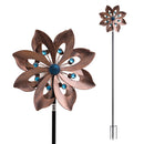 Gardeon Garden Windmill Double Layer Metal Wind Spinner 190cm Bronze-2