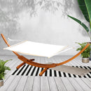 Gardeon Hammock Bed Outdoor Camping Garden Timber Hammock with Stand-8