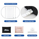 Weisshorn Portable Ice Bath Tub 120x70X70CM Inflatable Cold Water Folding Bathtub Spa Massage-6