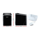 DEVANTi Portable Ice Cube Maker Machine 2L Home Bar Benchtop Easy Quick Black-2