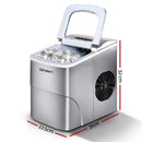 Devanti Portable Ice Cube Maker - Silver-2