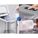 Devanti Portable Ice Cube Maker - Silver-5