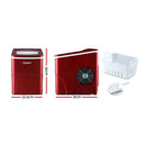 DEVANTi Portable Ice Cube Maker Machine 2L Home Bar Benchtop Easy Quick Red-2