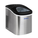 Devanti 2.4L Stainless Steel Portable Ice Cube Maker-1