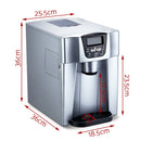 Devanti 2L Portable Ice Cuber Maker & Water Dispenser - Silver-2