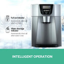 Devanti 2L Portable Ice Cuber Maker & Water Dispenser - Silver-5