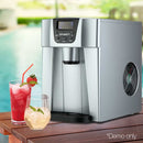 Devanti 2L Portable Ice Cuber Maker & Water Dispenser - Silver-7