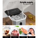 Devanti Portable Ice Maker Machine Ice Cube 12kg Bar Countertop Stainless Steel-5