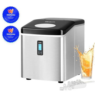 Devanti 3.2L Stainless Steel Portable Ice Cube Maker
