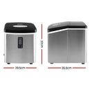 Devanti 3.2L Stainless Steel Portable Ice Cube Maker-2