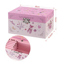 Keezi Kids Jewellery Box Organiser for Girls Kids Music Box Princess Pink-3