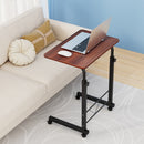 Artiss Laptop Desk Table Adjustable 60CM Dark Wood-8