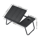 Artiss Laptop Desk Bed Table Foldable Portable Desktop Black-3