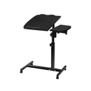 Artiss Laptop Desk Table Fan Cooling Black 60CM-1