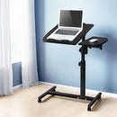 Artiss Laptop Desk Table Fan Cooling Black 60CM-8