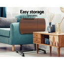 Artiss Laptop Desk Table Fan Cooling Walnut 60CM-7