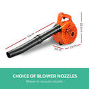 Giantz 25.4cc Petrol Leaf Blower Vacuum 2-in-1 Garden Vac Mulcher Blower Orange-6