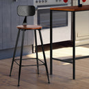 Artiss 2x Bar Stools Vintage Metal Chairs-13