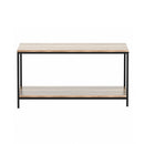 Artiss Coffee Table Rectangular 93CM Walnut Olin-3
