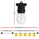 37m Festoon Lights Christmas Fairy String Lights Outdoor Party Garden Decor-2