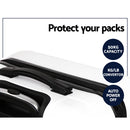 Wanderlite 3pcs Luggage Trolley Travel Suitcase Set TSA Hard Shell Case Strap White-6