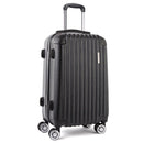 Wanderlite 28" 75cm Luggage Trolley Travel Set Suitcase Carry On Hard Case TSA Lock Lightweight Black-8