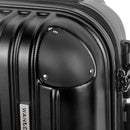 Wanderlite 28" 75cm Luggage Trolley Travel Set Suitcase Carry On Hard Case TSA Lock Lightweight Black-7