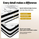 Giselle Queen 34cm 5-Zone Euro Top Pocket Spring Mattress with 2 Natural Latex Contour Pillows-3