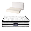 Giselle Queen 34cm 5-Zone Euro Top Pocket Spring Mattress with 2 Natural Latex Contour Pillows-10