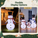 Jingle Jollys Christmas Lights 330 LED Fairy Light 3pcs Snowman Decorations Set-6