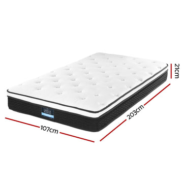Giselle Bedding 21cm Mattress Euro Top King Single - 0
