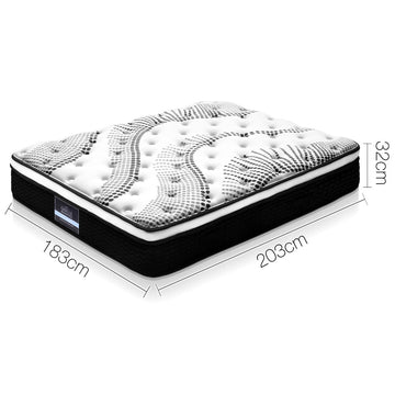 Giselle Bedding 32cm Mattress Euro Top King - 0