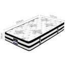 Giselle Bedding 34cm Mattress Euro Top Pocket Spring King Single-3