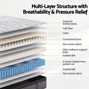 Giselle Bedding 34cm Mattress 9 Zone Latex Foam Single-4